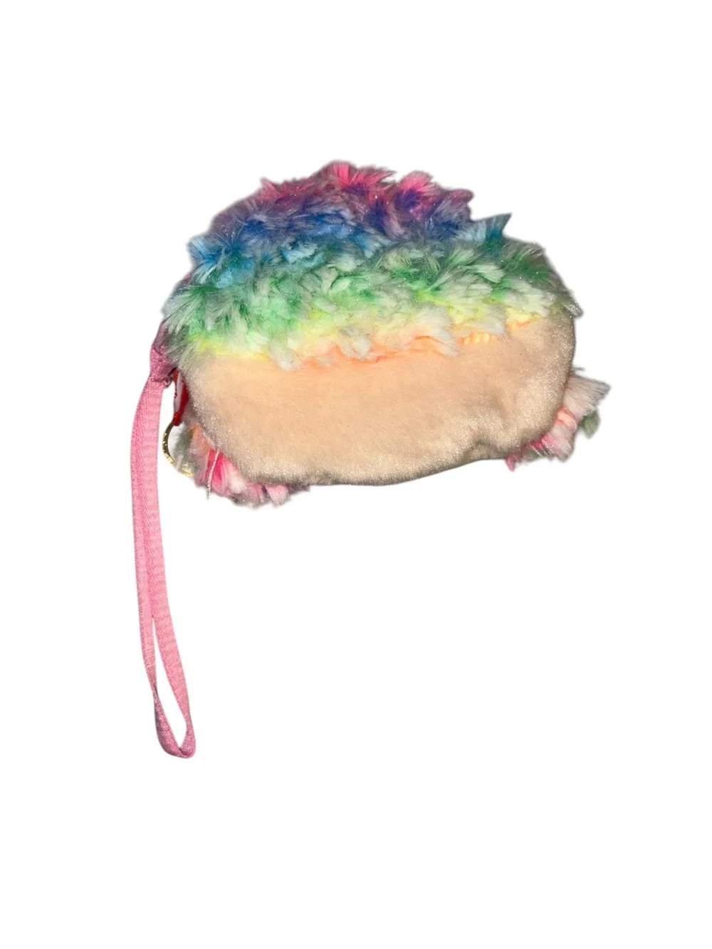 Ty Rainbow Poodle Plush Wristlet